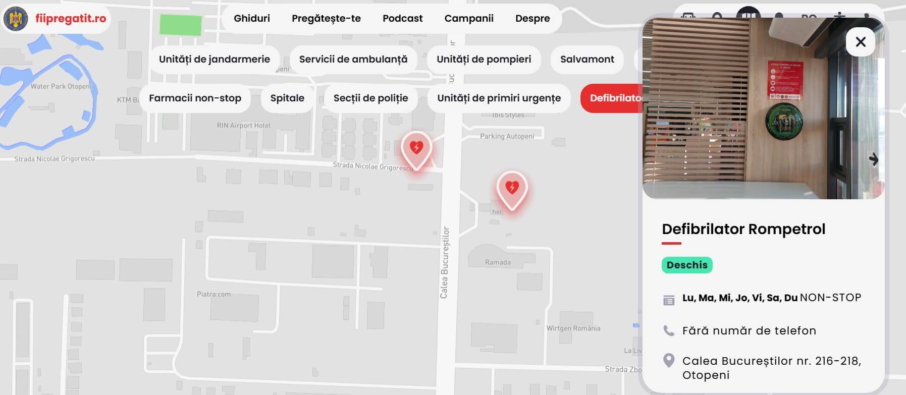 Rompetrol defibrilatoare 